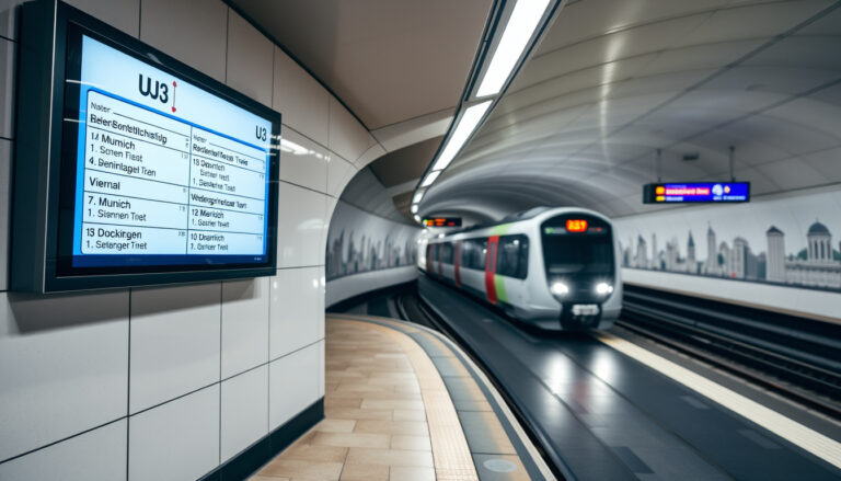 U3 Stationen: Liste, Fahrplan, Tipps für München, Berlin & Wien